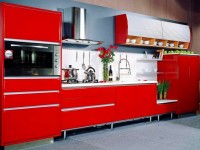 Красная кухня — фото самого яркого дизайна