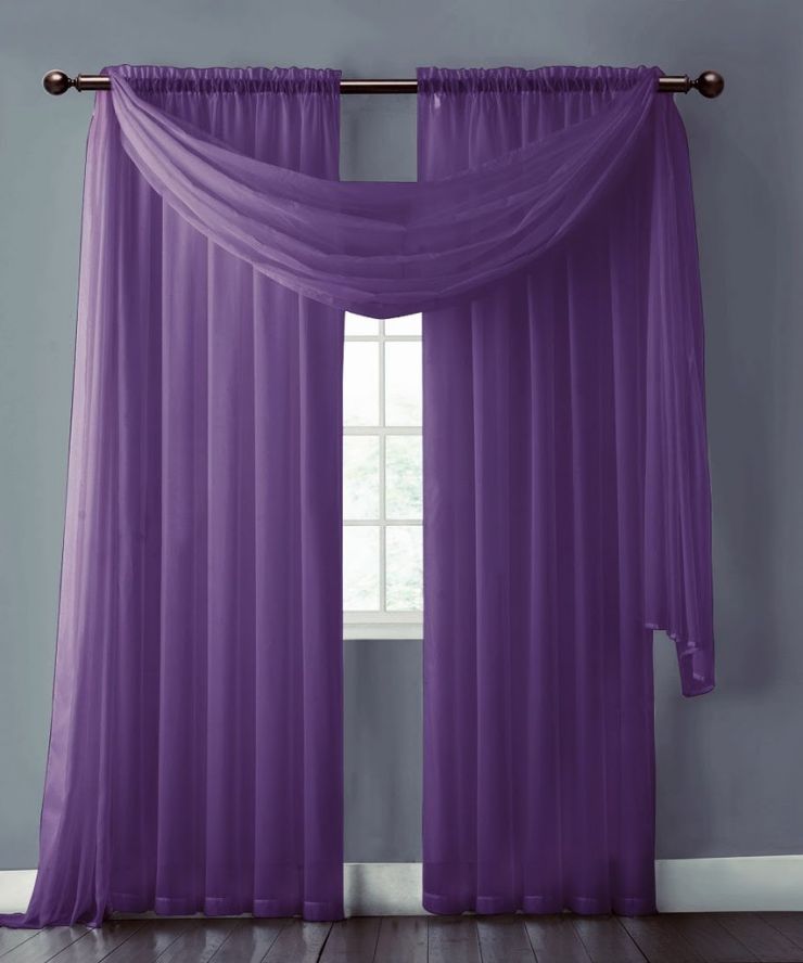 Фиолетовые шторы (60)