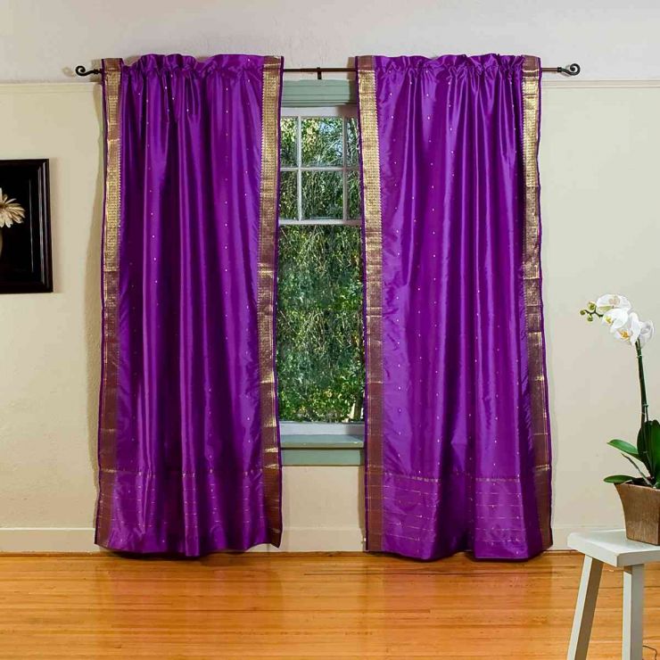 Фиолетовые шторы (64)