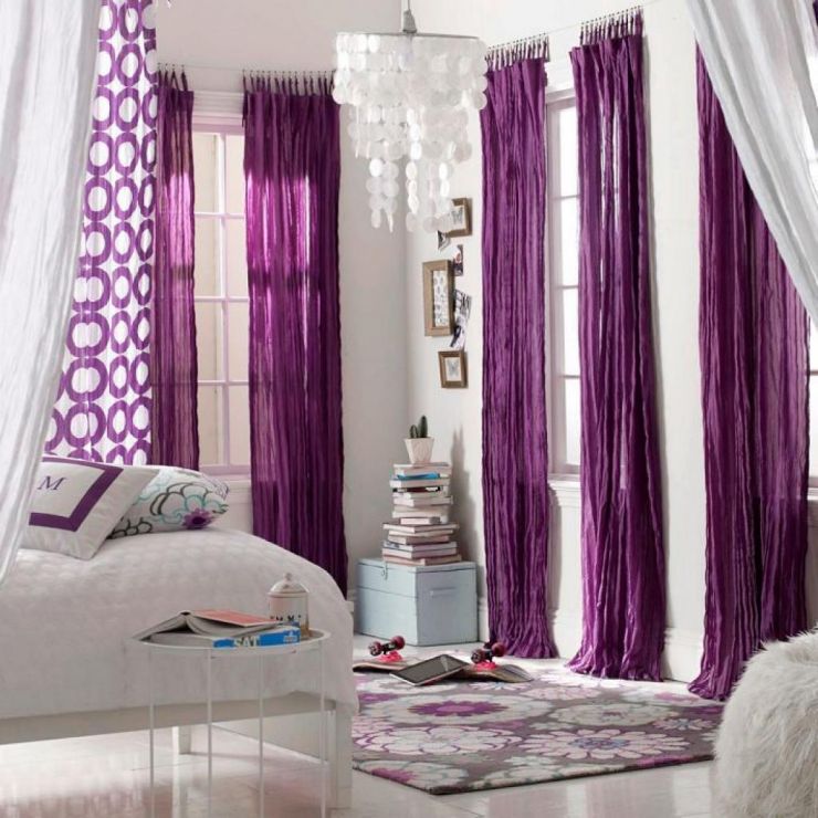 Фиолетовые шторы (9)