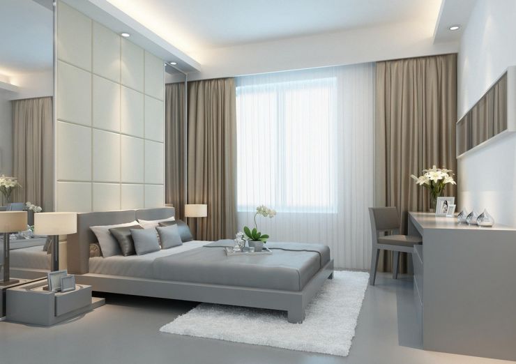 modern-minimalist-bedroom-interior-walls-and-curtains