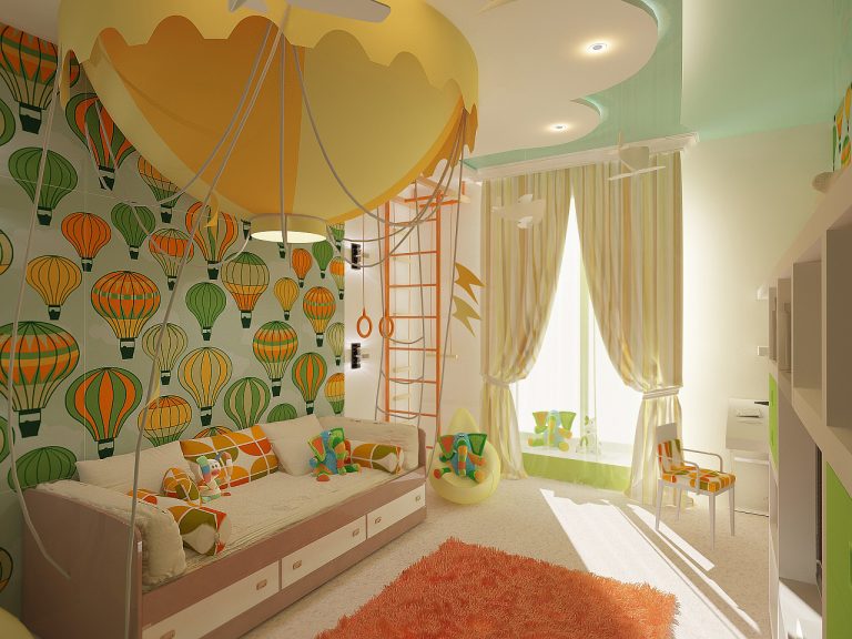Фото дизайнов интерьера детской комнаты